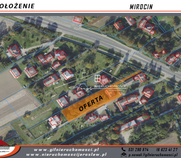 Podkarpackie. Mirocin. Sprzedaż działek (1007/2609/OGS)
