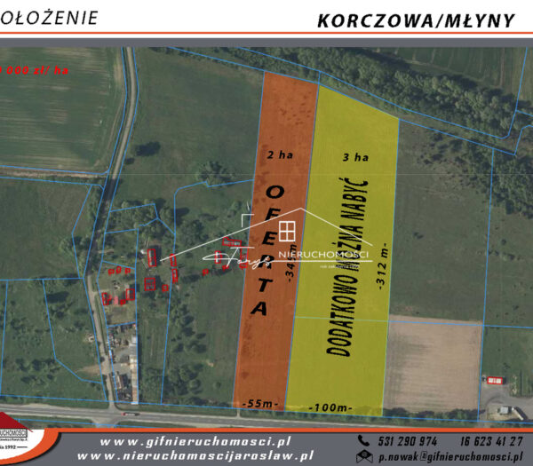 Podkarpackie. Korczowa. Sprzedaż działek (803/2609/OGS)